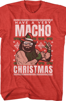 Have A Macho Christmas Faux Ugly Sweater Macho Man Randy Savage Shirt