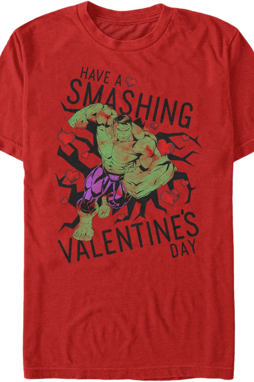 Have A Smashing Valentine's Day Incredible Hulk T-Shirtmain product image