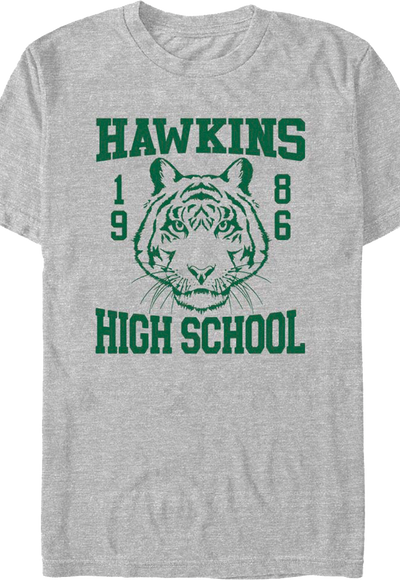 Hawkins High School Tigers 1986 Stranger Things T-Shirt