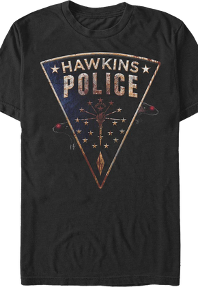 Hawkins Police Rats Patch Stranger Things T-Shirt