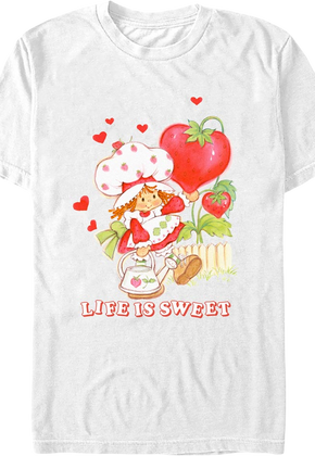 Hearts Life Is Sweet Strawberry Shortcake T-Shirt