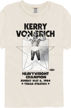 Heavyweight Champion Kerry Von Erich Comfort Colors Brand T-Shirt