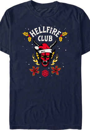 Hellfire Club Christmas Logo Stranger Things T-Shirt