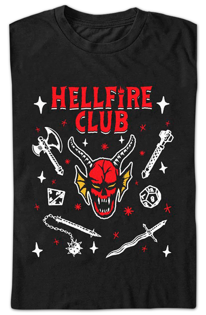 Hellfire Club Symbols Stranger Things T-Shirt