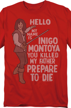 Vintage Hello My Name Is Inigo Montoya Princess Bride T-Shirt
