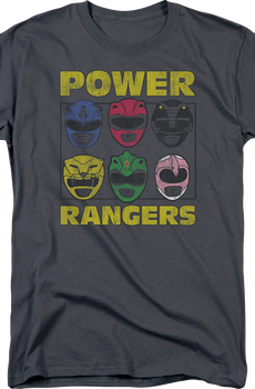Helmets Mighty Morphin Power Rangers T-Shirt