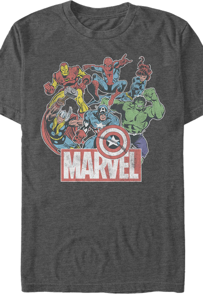 Heroes Assemble Marvel Comics T-Shirt