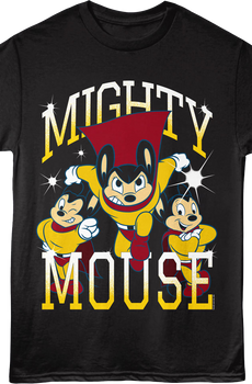 Heroic Poses Mighty Mouse T-Shirt