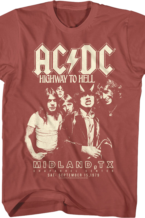 Highway To Hell Chaparrel Center ACDC T-Shirtmain product image