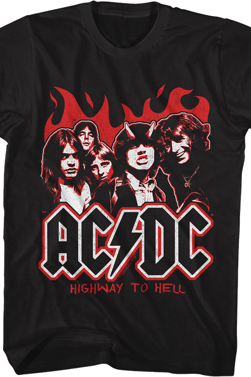 Highway To Hell Flames ACDC Shirtmain product image