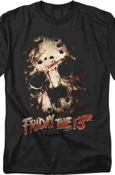 Hockey Mask Close-Up Friday the 13th T-Shirt