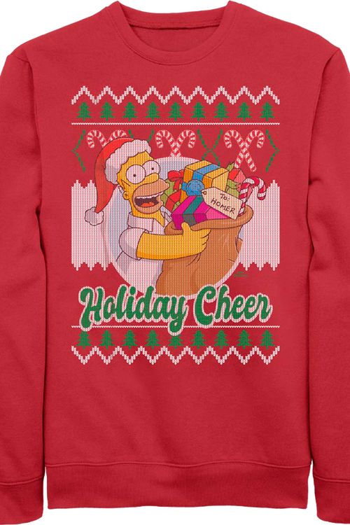 Holiday Cheer Simpsons Sweatshirtmain product image
