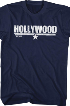 Distressed Hollywood Top Gun T-Shirt