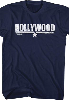 Distressed Hollywood Top Gun T-Shirt