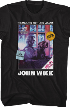 Home Video Cover John Wick T-Shirt