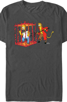 Homer In Devil's Cage The Simpsons T-Shirt