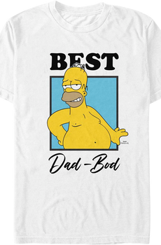 Homer Simpson Best Dad-Bod Simpsons T-Shirt