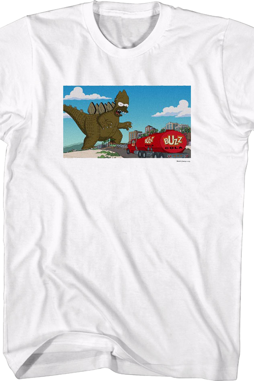 Homerzilla Attacks The Simpsons T-Shirtmain product image