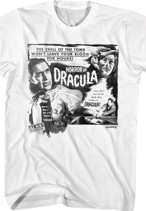 Horror Of Dracula Hammer Films T-Shirt