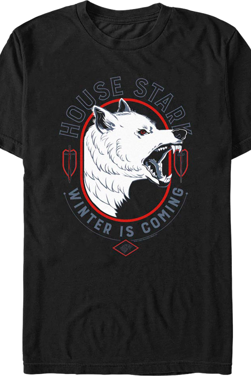 House Stark Game Of Thrones T-Shirtmain product image