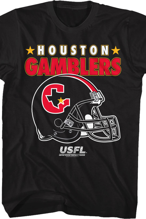 Houston Gamblers Logo & Helmet USFL T-Shirtmain product image