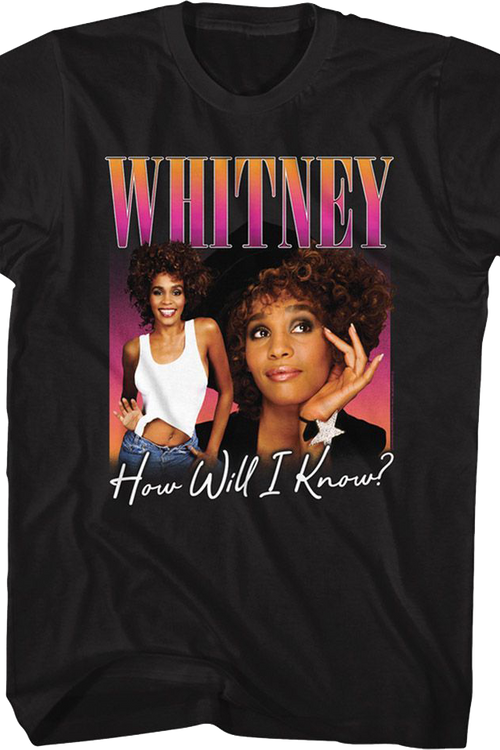 How Will I Know Whitney Houston T-Shirtmain product image