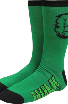 Hulk Fist Marvel Comics Socks