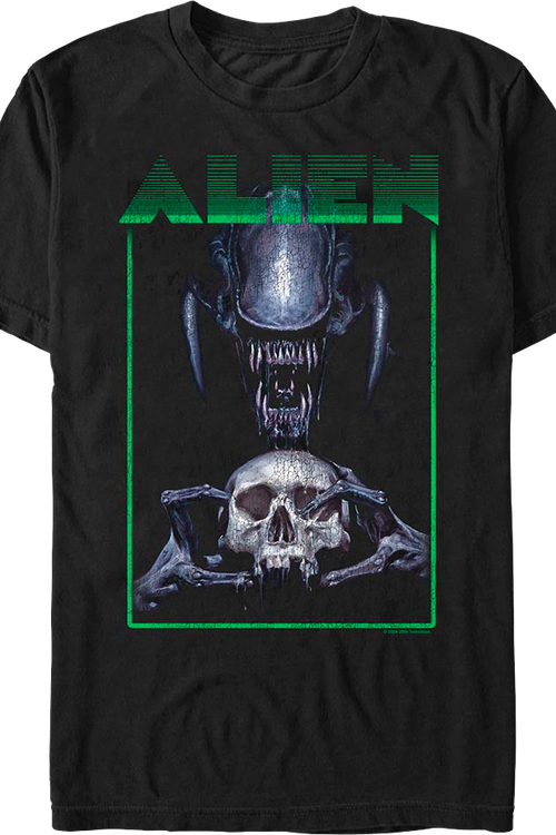 Human Skull Alien T-Shirtmain product image