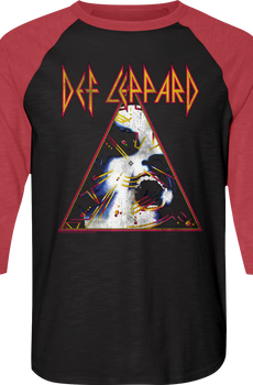 Hysteria Def Leppard Raglan Baseball Shirt