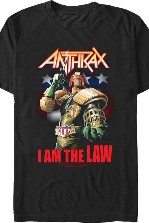 I Am The Law Judge Dredd Anthrax T-Shirtmain product image