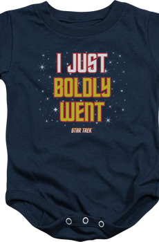 I Just Boldly Went Star Trek Infant Snapsuit