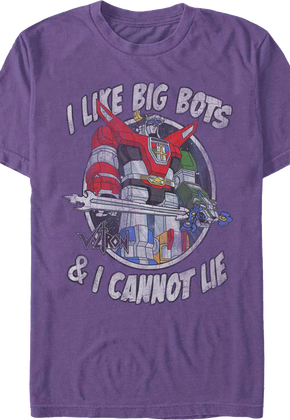 I Like Big Bots & I Cannot Lie Voltron T-Shirt