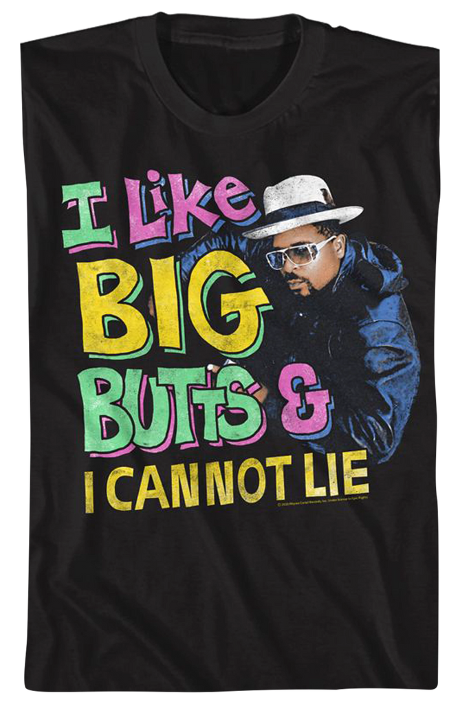 T-shirt Humour 'I LIKE BIG TRUCKS And I Cannot Lie' Taille XL Noir - Occasion Très Bon état