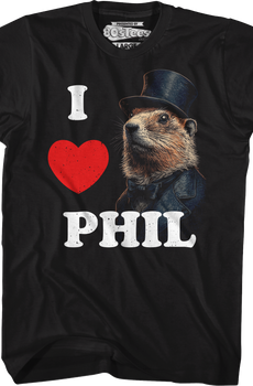I Love Phil Groundhog Day T-Shirt
