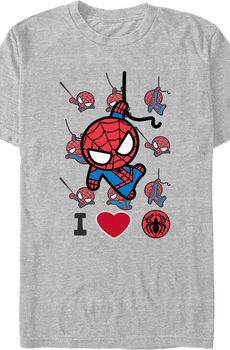 I Love Spider-Man Marvel Comics T-Shirt