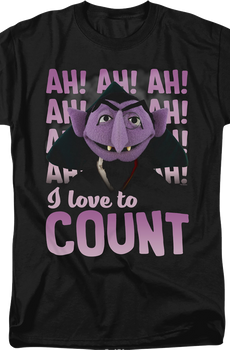 I Love To Count Sesame Street T-Shirt