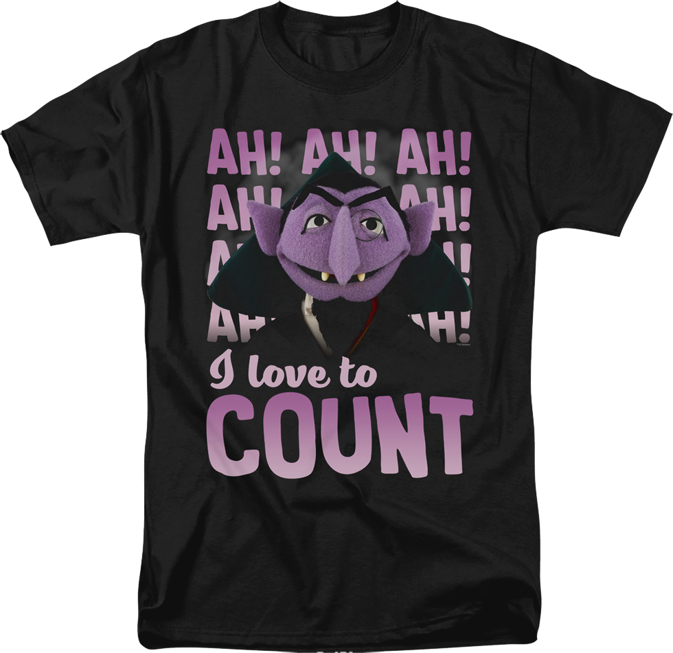 I Love To Count Sesame Street T-Shirt I Love To Count Sesame Street T-Shirt