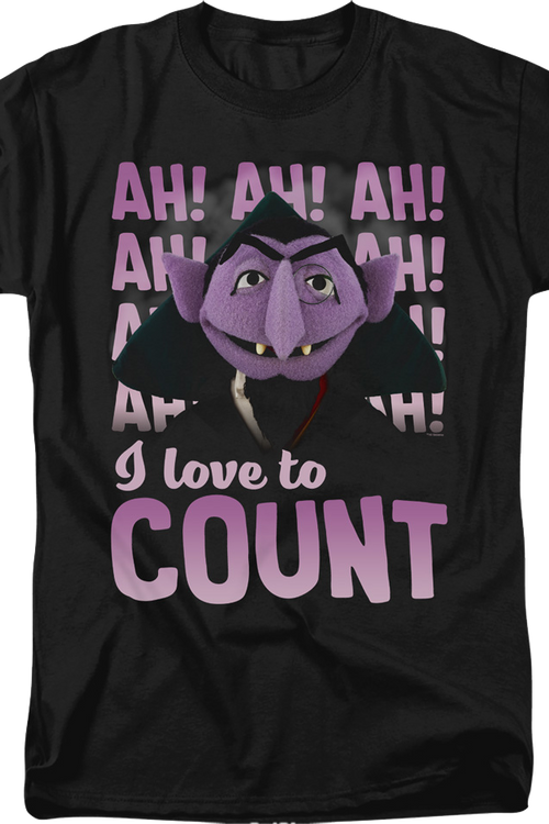 I Love To Count Sesame Street T-Shirtmain product image