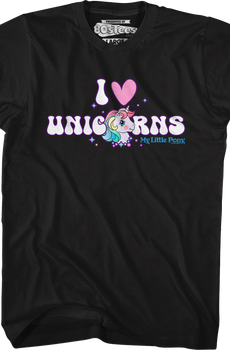 I Love Unicorns My Little Pony T-Shirt