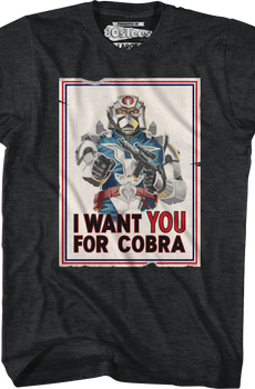 I Want You For Cobra Poster GI Joe T-Shirt