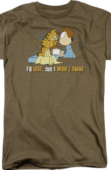 I Won't Shine Garfield T-Shirt