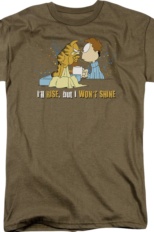 I Won't Shine Garfield T-Shirtmain product image