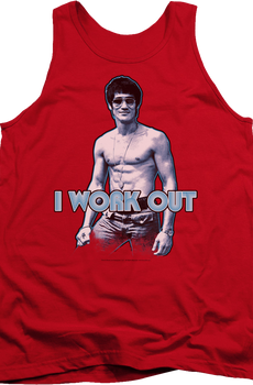 I Work Out Bruce Lee Tank Top
