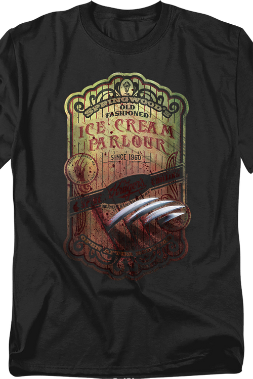 Ice Cream Parlour Nightmare On Elm Street T-Shirtmain product image