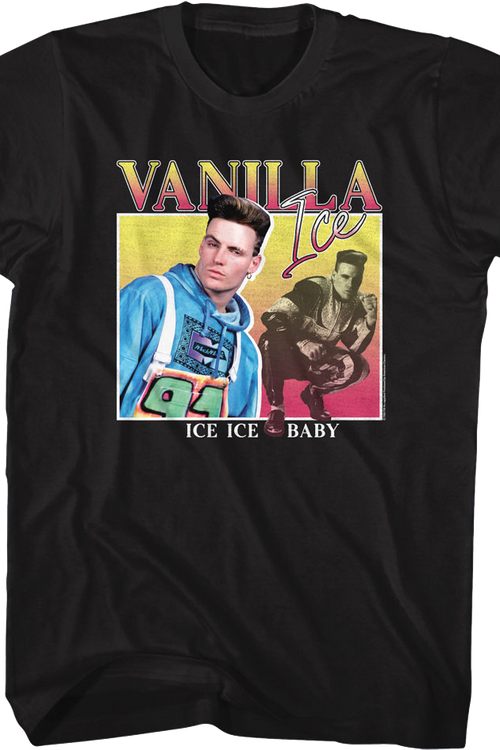 Ice Ice Baby Square Collage Vanilla Ice T-Shirtmain product image