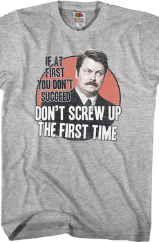 If At First You Don't Succeed Parks and Recreation T-Shirt