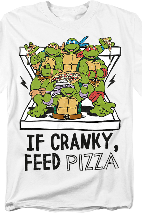 If Cranky Feed Pizza Teenage Mutant Ninja Turtles T-Shirtmain product image