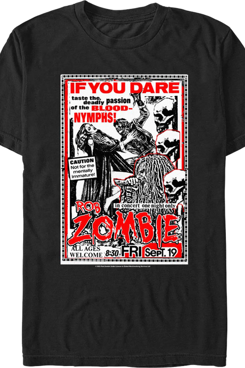 If You Dare Rob Zombie T-Shirtmain product image