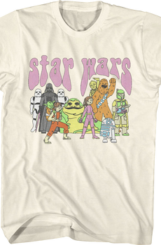 Illustrated Cast Star Wars T-Shirt