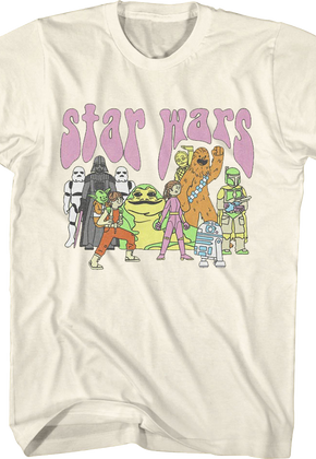 Illustrated Cast Star Wars T-Shirt